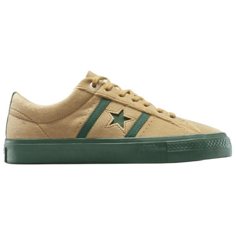 Converse X UNDEFEATED Однозвездная Академия Pro Унисекс Низкие Скейт-Кеды Комфортные Стильные Противоскользящие Износостойкие Коричневый Зеленый A12132C