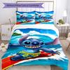 3pcs Stitch Bedding Set Duvet Cover Closure Includes 1 Duvet Cover & 2 Pillowcases, Soft and Comfortable for All Seasons.