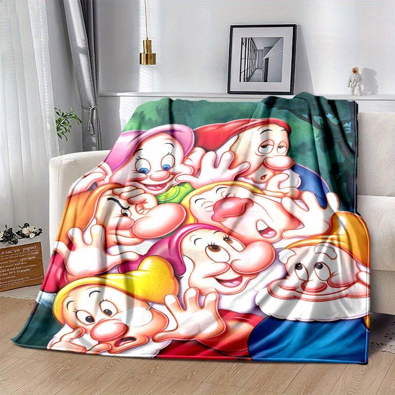 1pc, Cozy Home Decor: Seven Dwarfs Flannel Blanket Perfect Gift for Bedroom, Living Room, Travel, Camping, Car