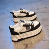 Thick-soled Versatile Little White Shoes Women's New Spring Lightweight Black and White Panda Shoes Versatile Sports and Leisure Board Shoes