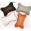 Fashion Safety Leather Bone Head Neck Rest Pillow Cushion Pad Car Seat Headrest Restraint