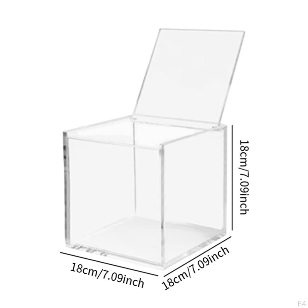 Акриловый контейнер для хранения кукол с подставкой и крышкой