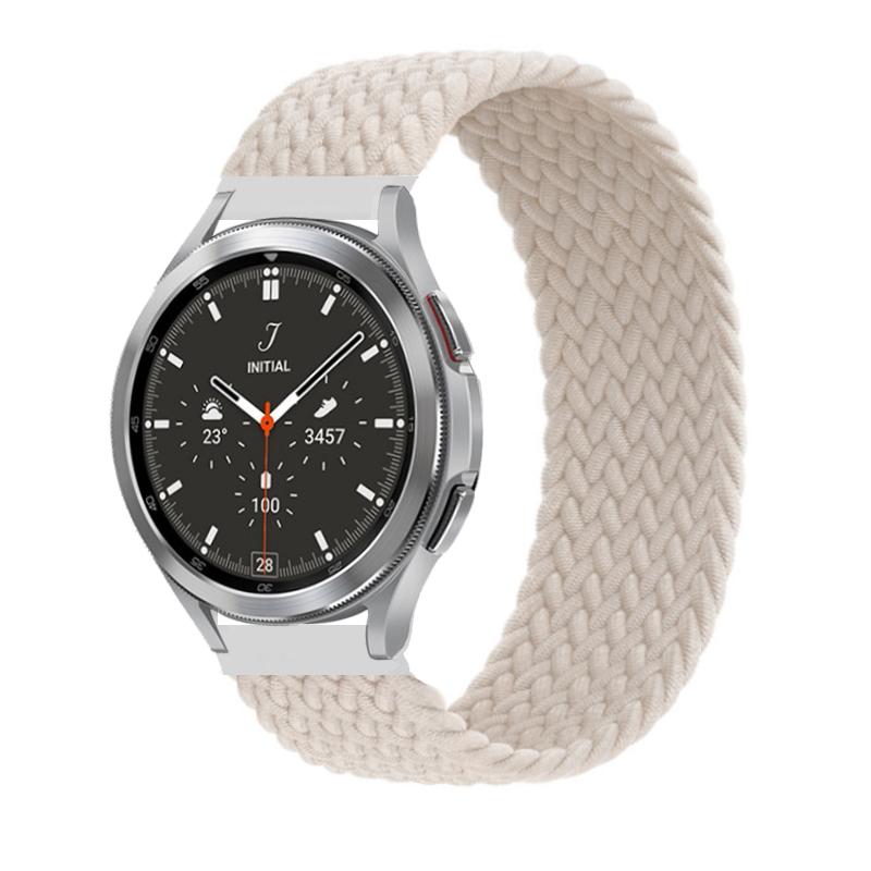 20 мм 22 мм ремешок для Samsung Galaxy watch 6 7 4 5 pro active 2 Gear S3 плетеный браслет solo loop ремешок Huawei watch GT 2 3