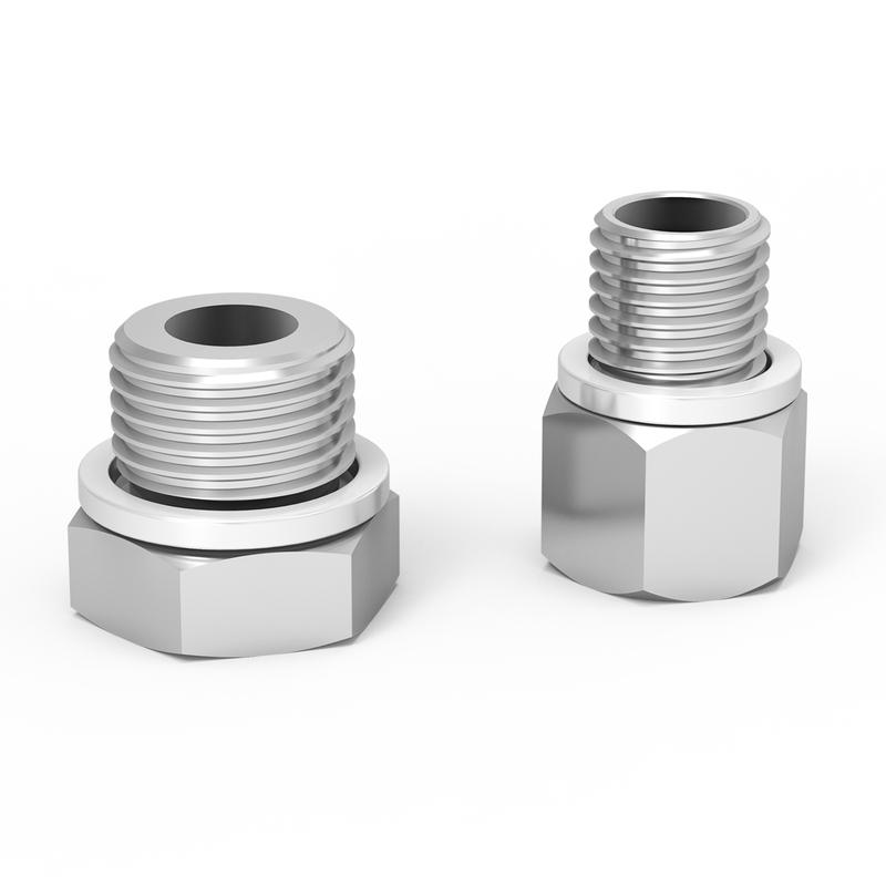 For LS Engine Oil Pressure & Coolant Temp Gauge Fitting Adapters Swap Kit, for LS1 LS2 LS3 LS7 LSX