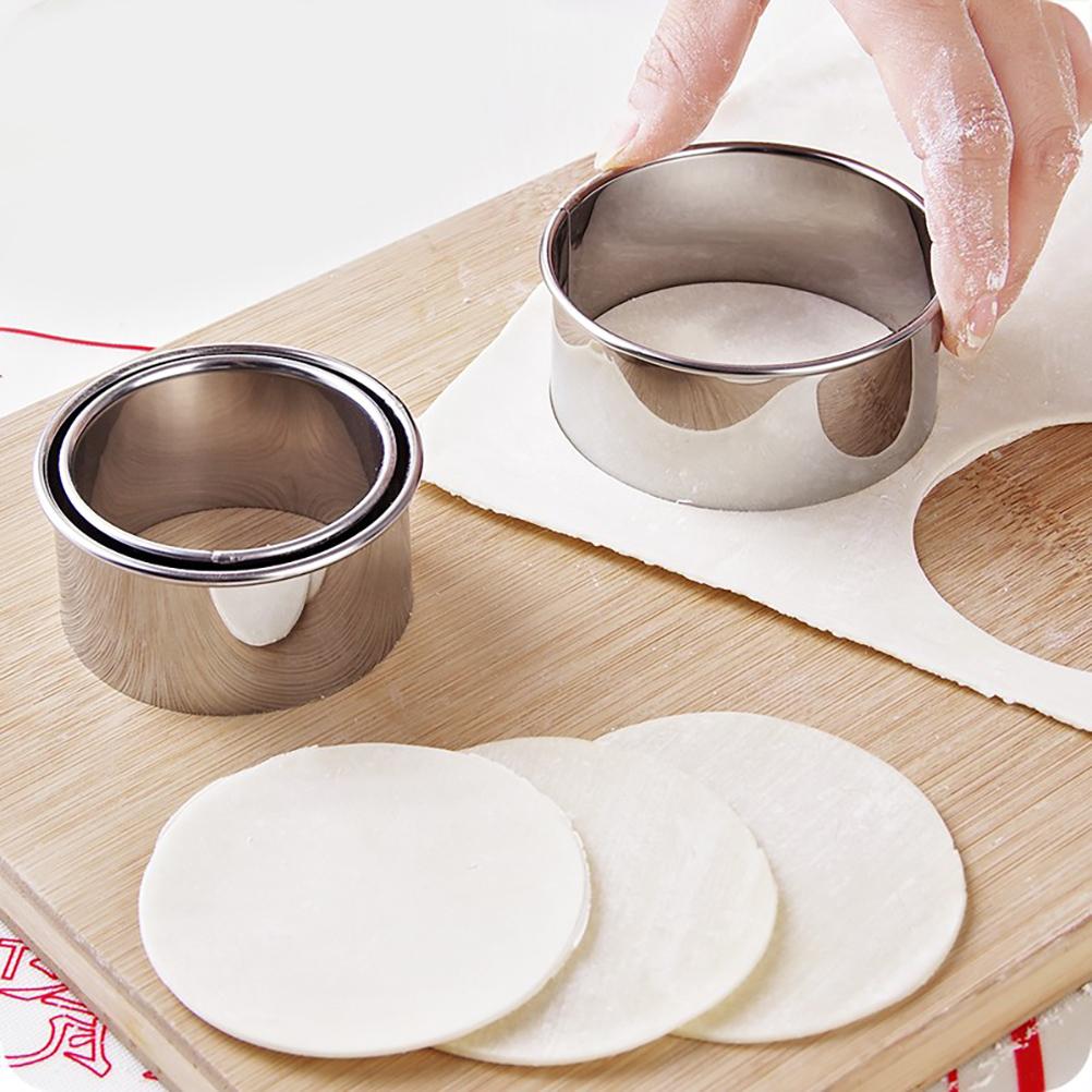 3 шт. нержавеющая сталь обертки для пельменей формы для изготовления маленьких средних Laege круглой формы для резки