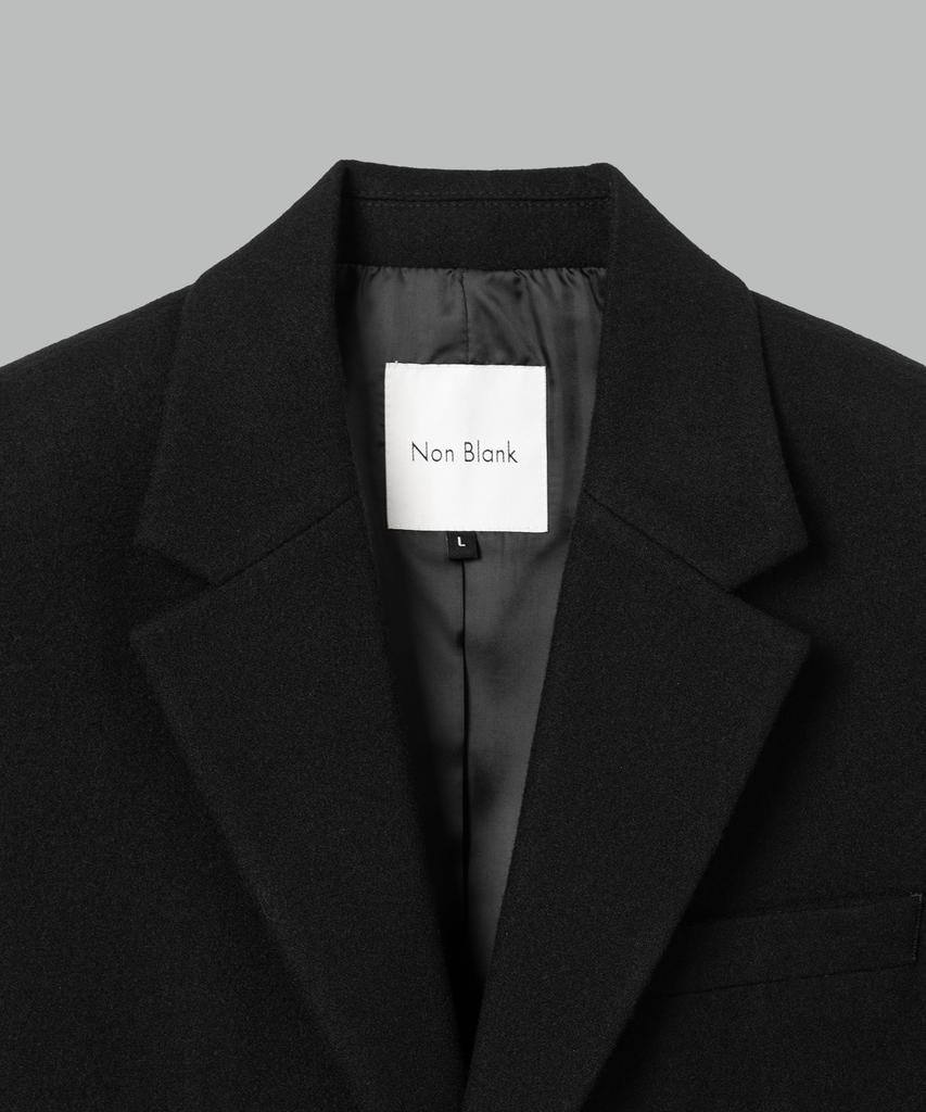 NONBLANK [Set Up] Wool Flannel Loose Fit Set-Up_Black