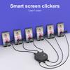 Экранный кликер, отключение звука, автоматическое подключение, дисплей, чувствительный к щелчку телефона, универсальное регулируемое устройство для захвата точек автоматического кликера