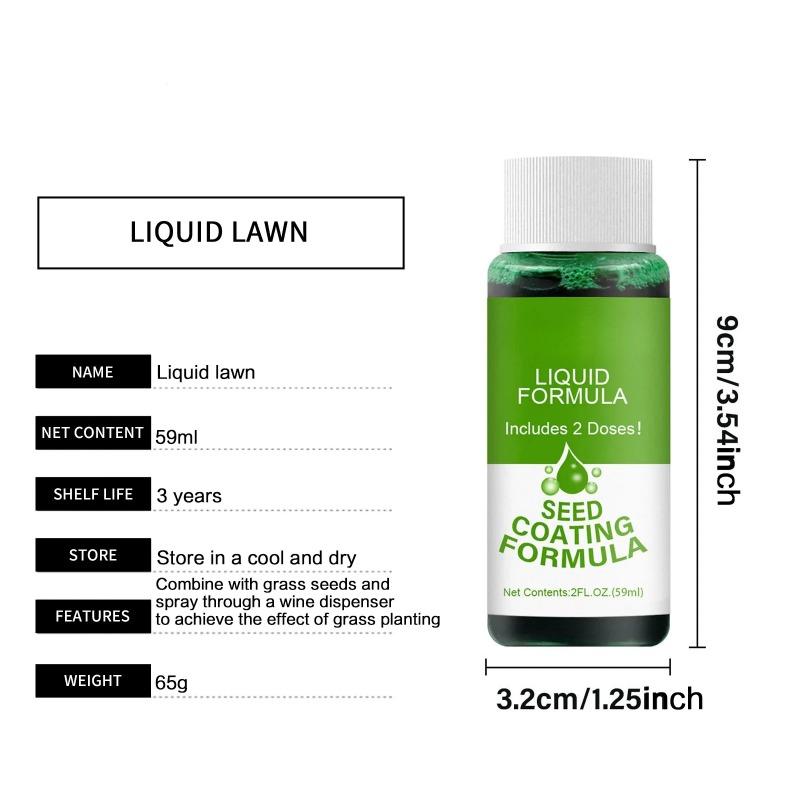 Green Grass Lawn Spray Grass Liquid Lawn Paint Household Seeding Lawn Greening Spray Repair Green Grass for Gardens Farms Ground