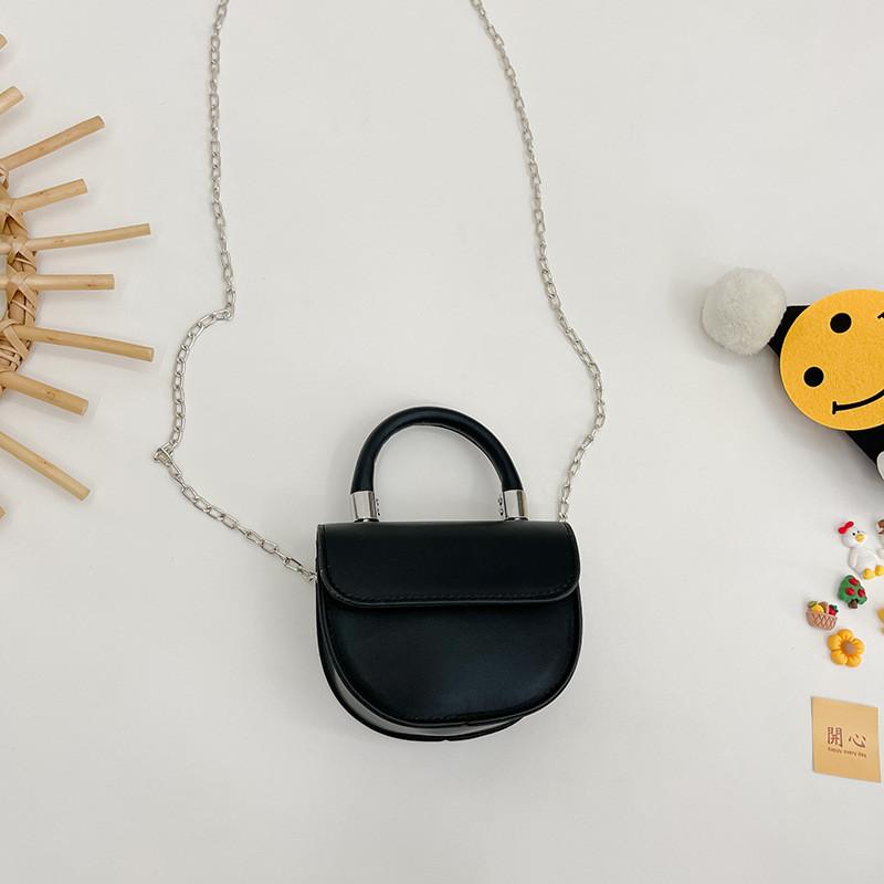 Trendy Mini Pu Chain Shoulder Bag For Stylish Girls In Various Colors Ideal For Kids