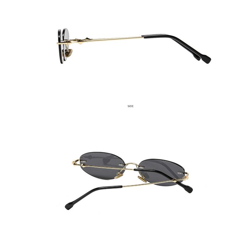 Ladies Sunglasses, Rimless Oval Sunglasses, Personalized Sunglasses