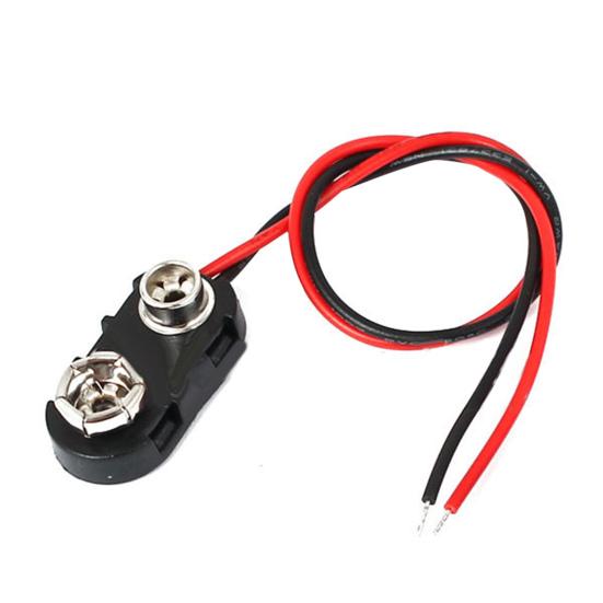 15см Двойные провода Вывод Зажимная пряжка Тип I Зажим для 9В батареи Разъем Держатель вилки