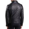 SkinOutfit Men's Genuine Lambskin Black Leather Jacket Stylish Motorcycle Bomber Biker Outerwear MJ 221