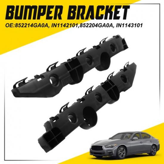 Bumper Retainer Bracket Rear LH+RH Lower For 2014-2015 Infiniti Q50 Hybrid Sport