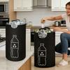 Сумка для белья Складная корзина для вторичной переработки для хранения книг и одежды, Складной ящик для хранения - Автомобильная брезентовая складная корзина для вторичной переработки