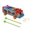 Multifunctional Wooden Toy Car with 8 Notes Xylophone Glockenspiel 7 Cute Animal-shaped Blocks Early Educational Toy Percussion Instrument Musical