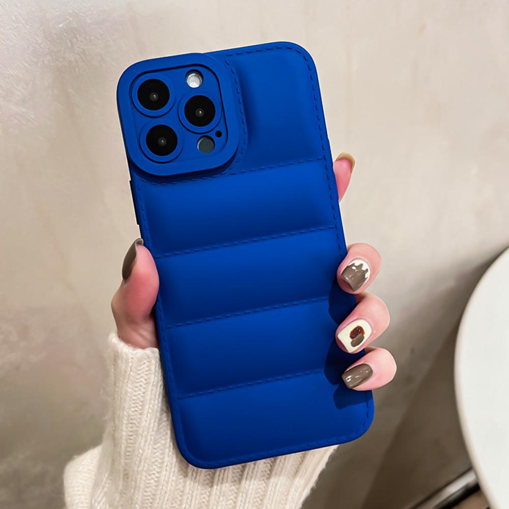 Dropshipping TPU Mobile Phone Case Down Jacket Design for iPhone 14 Pro Max 17 AIR