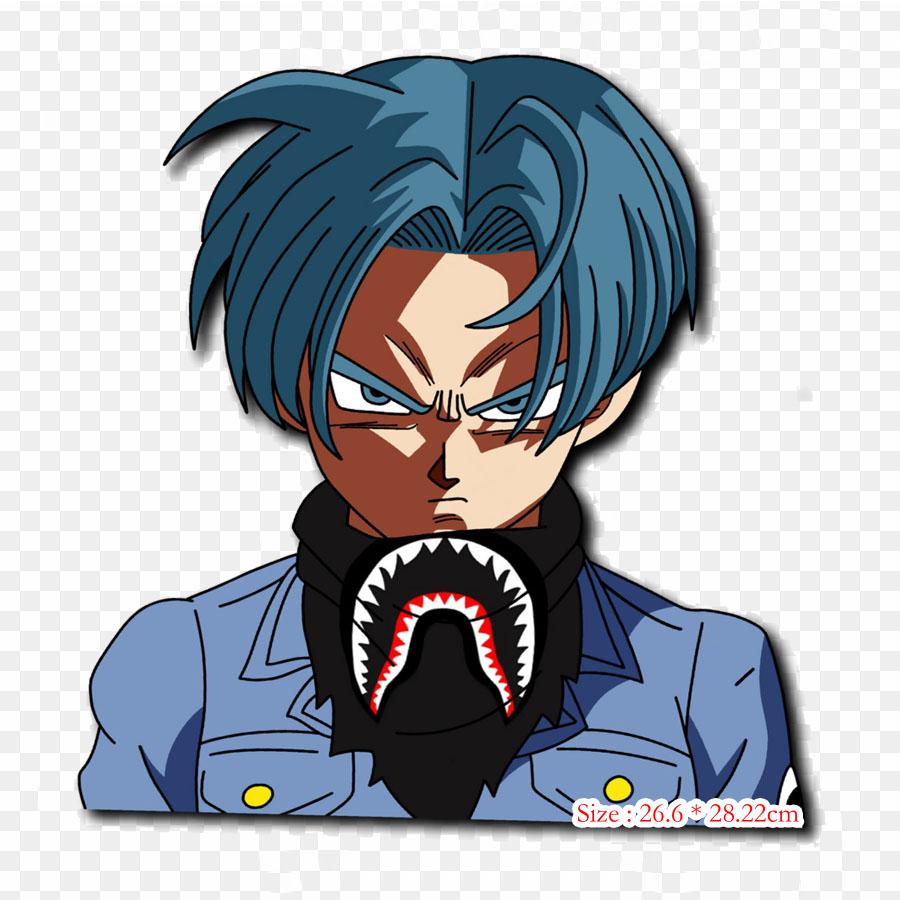 Patches For Clothes Bag Iron On Thermal Stickers Trunks Futur Render Trunks Goku Pattern Washable Heat Transfer