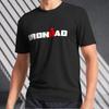 Irondad Папа-триатлонист Папа-триатлонист Папа Логотип Унисекс Футболка Смешная Размер от S до 5XL