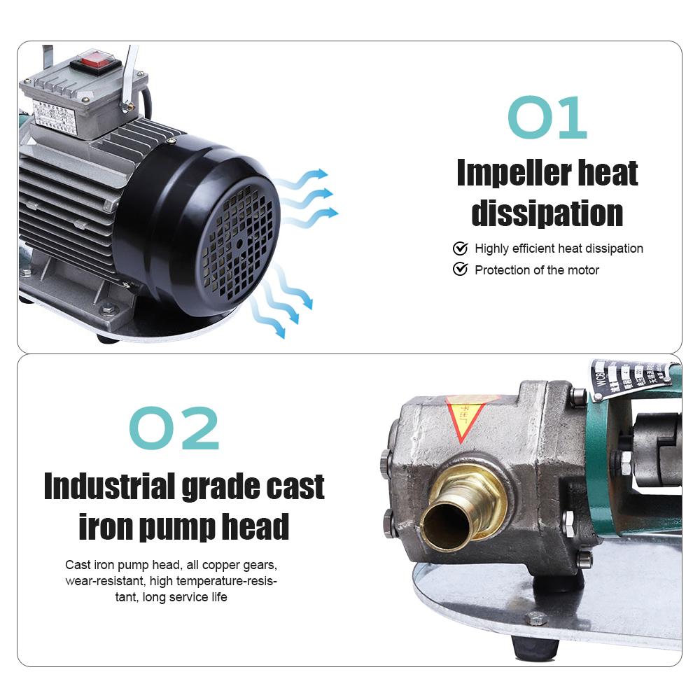 Электрические шестеренные водяные насосы Насосы из нержавеющей стали Портативные самовсасывающие всасывающие насосы Мини-дизельные насосы