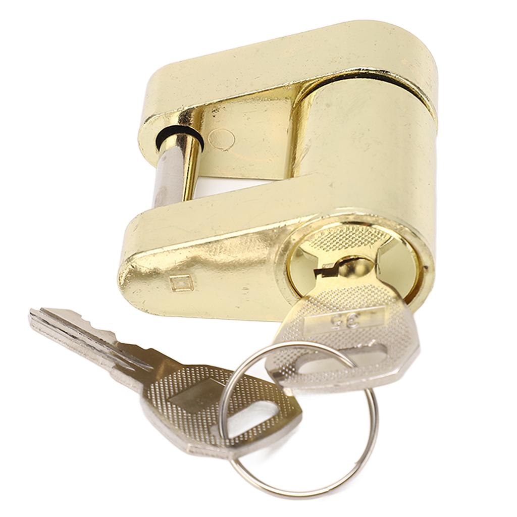 Trailer Tongue Coupler Lock Heavy Duty Anti Theft Versatile Coupler Lock for RVS Trucks Toolbox