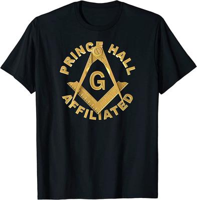 Футболка унисекс Masonic Pha Prince Hall с квадратным компасом Freemason