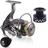 New 1000-6000 Spinning Fishing Reel 5.5:1 High Speed Gear Ratio Backlash Free Spinning Style Top Quality Fishing Coil Metal Spool Carp Bass Fishing