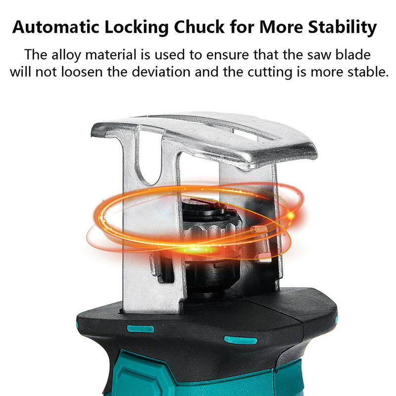 Беспроводная электрическая сабельная пила, многофункциональная портативная сабельная пила для резки дерева, уличная портативная лесозаготовительная пила, лобзик для дерева, металла