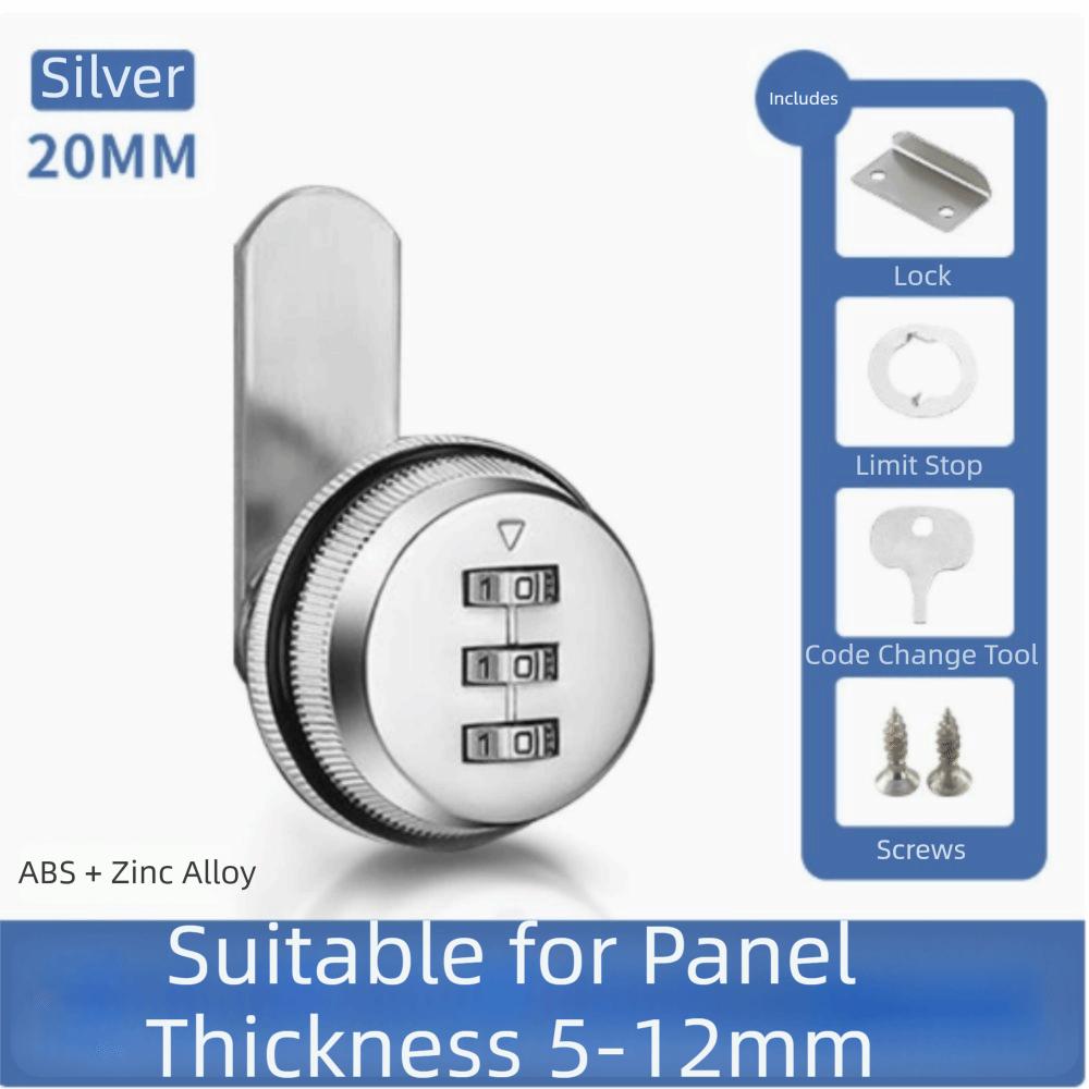 Multicolor Password Coded Lock Zinc Zinc Zinc Alloy Metal Security Locks File Drawer Locks  Cabinets