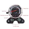 Akozon Motorcycle Speedometer Universal Motorcycle Dual Odometer Speedo Meter Gear Digital Display