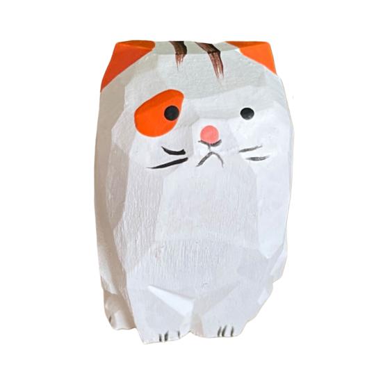 Деревянная резная фигурка собаки кошки, ручная резьба по дереву, небольшая статуэтка животного, скульптура для домашнего офиса, рабочего стола