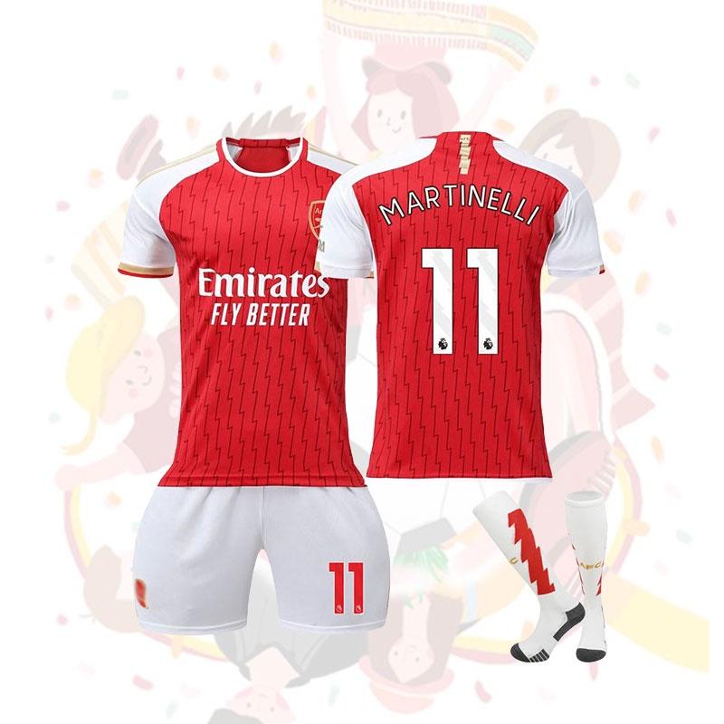 2023 24 Arsenal Home Jersey 11 Martinelli Soccer Jersey Sports Apparel Football