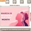 2D March is Women's History Month Backdrop 230x180cm Large Event Banner Background
