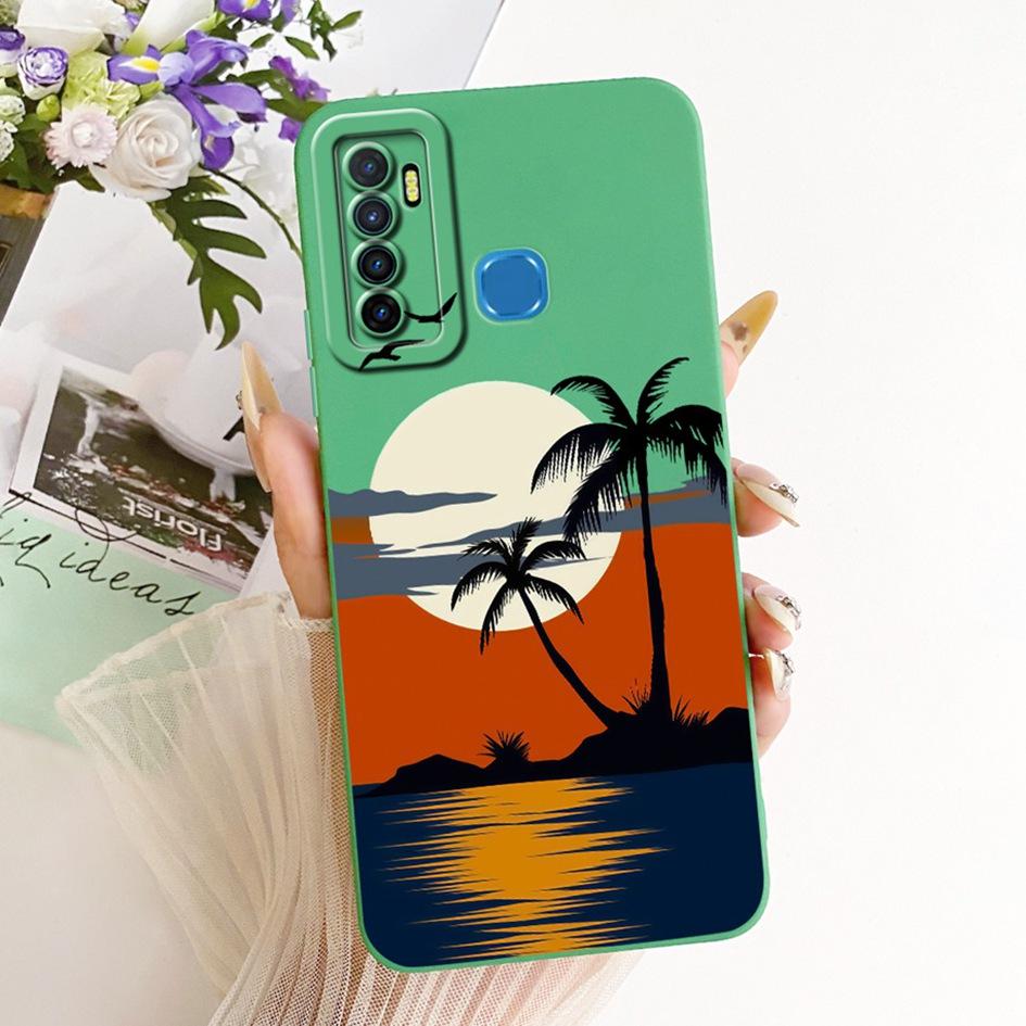 For Infinix Note 7 Lite Case X656 Popular Floral TPU Cover Soft Silicone Phone Cases For Infinix Hot 9 Pro Funda Hot9 Play Shell
