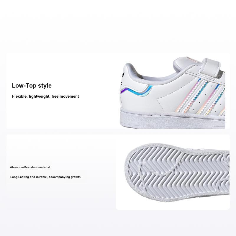 adidas Детские кроссовки Superstar I Iridescent White Cloud-White Core-Black GV8904