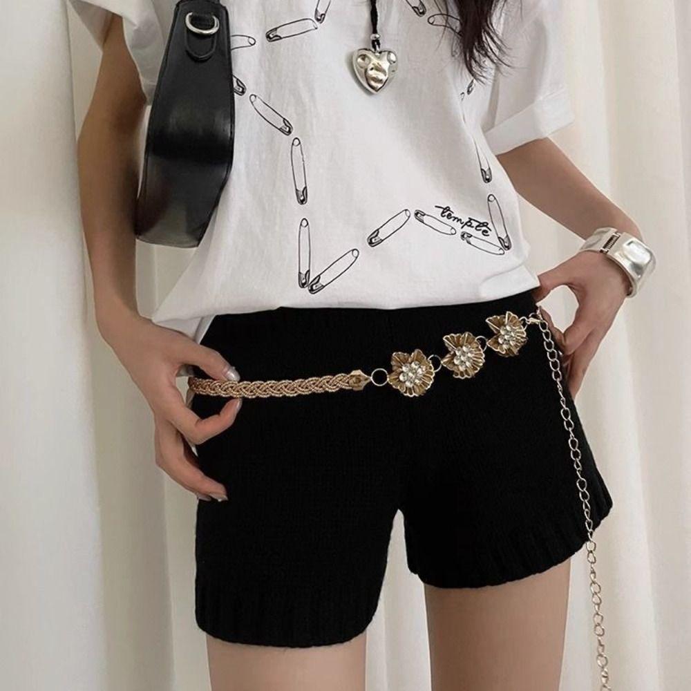 Metal Chain Belt High-end Design Dress Belt Chain New Metal Chain Waistband  Women