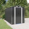 3147451 vidaXL Garden Shed Anthracite 192x357x223 Cm Galvanized Steel