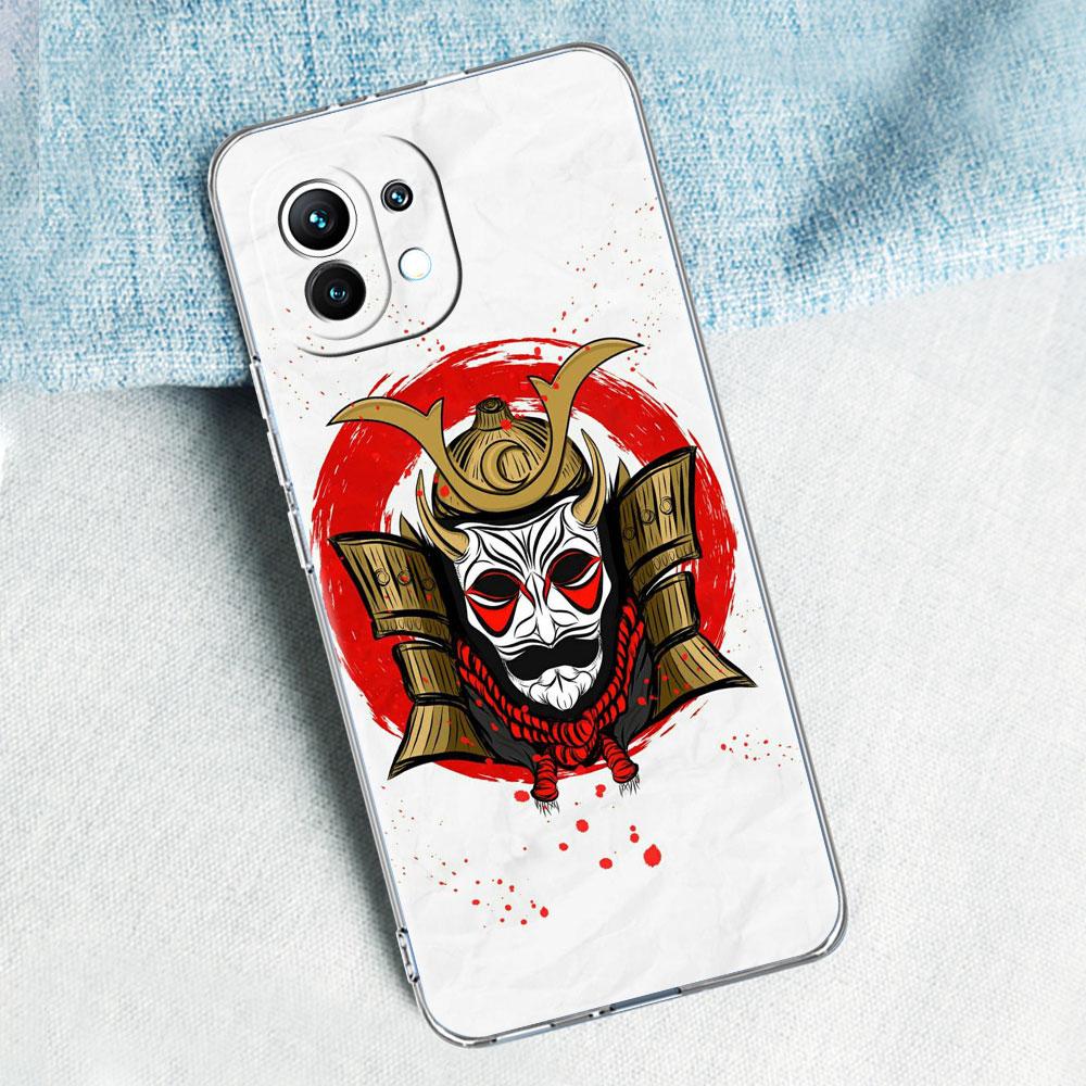 Мягкий прозрачный чехол для Xiaomi Mi Poco X3 NFC 10T Pro M3 Note 10 Lite 11 F3 9T F3 CC9 ТПУ силиконовый чехол для телефона Самурай Япония Искусство Кас