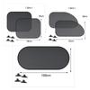 1-5PCS Car Window Sunshade Cover Sun UV Protection Auto Front Rear Black Window Curtain Side Glass Mesh Sunshades Accessories