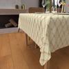 Festive Rectangle Anti-stain Tablecloth In Pure Cotton 160x300 Cm CELESTE Gold, by Soleil d'Ocre