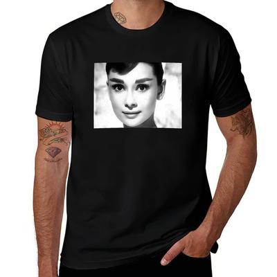Одри Хепберн #7 Футболка мужская футболки для мужчин повседневные смешные футболки черный юмор мужская футболка летняя футболка