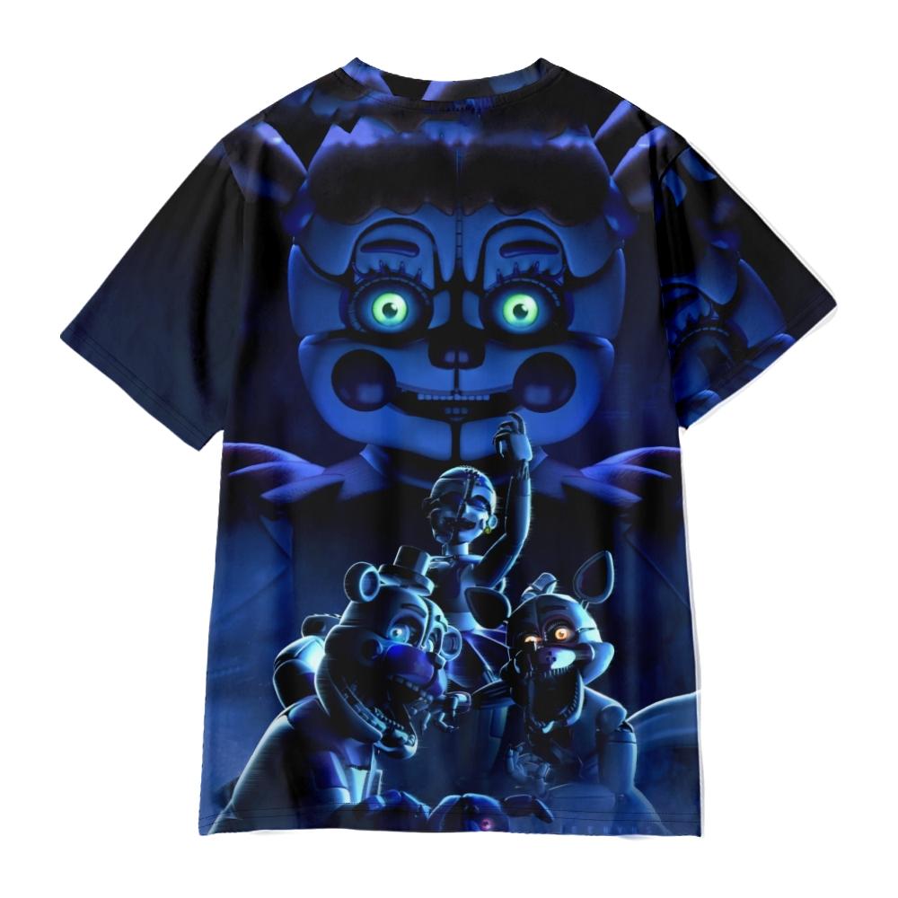 Новое поступление Женская Мужская повседневная футболка Five Nights At Freddy's Print Футболка Летняя женская мужская одежда Модные футболки