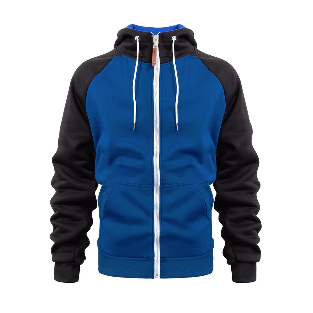 Европейский размер Зимняя мужская толстовка Модная Лоскутная Цветная Спортивная одежда для фитнеса с капюшоном Повседневная контрастная куртка с рукавами реглан Пальто Верх