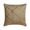 For Couch Decorative Beige Throw Pillows Silk Lattice Trellis Embroidery & Beaded Throw Pillows For Sofa Geometric Art Deco - Coronal