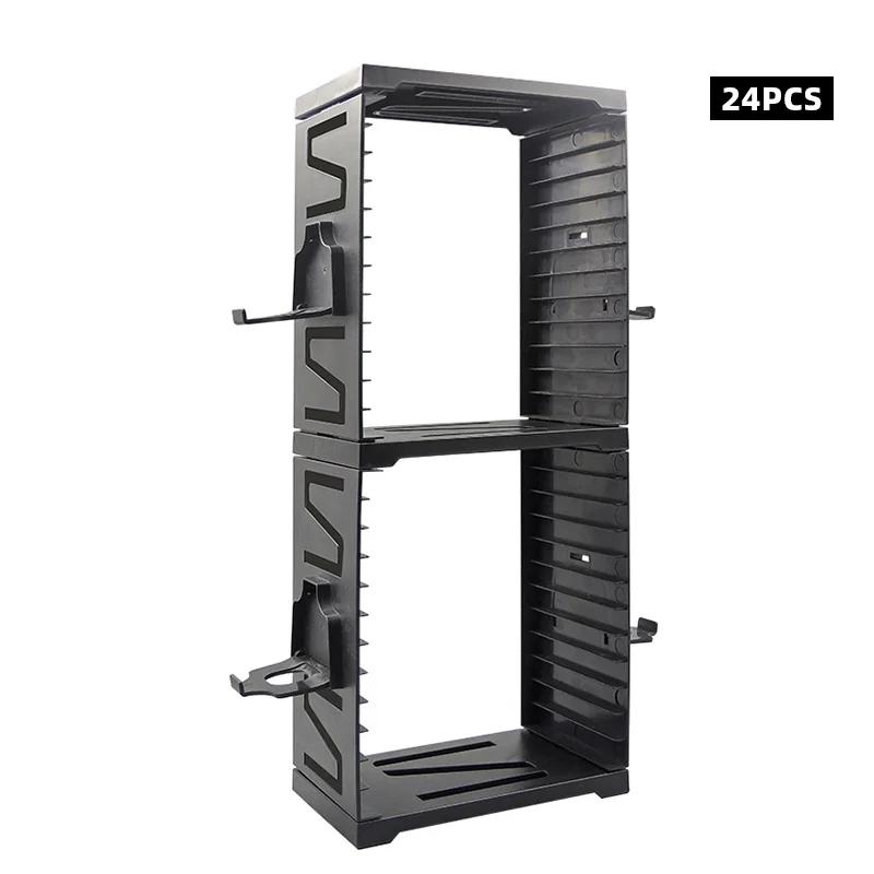 24/36 шт. Многофункциональный держатель для дисков консоли Двухслойный ящик для хранения Держатель Для PS5/PS4 Switch Полка для дисков Аксессуары для держателя Xbox Series X