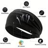 4pcs Moisture-Wicking Women's Wide Brim Headband for Fitness, Yoga, Running, Cycling, and Basketball - Elastic and Sweat-Absorbing