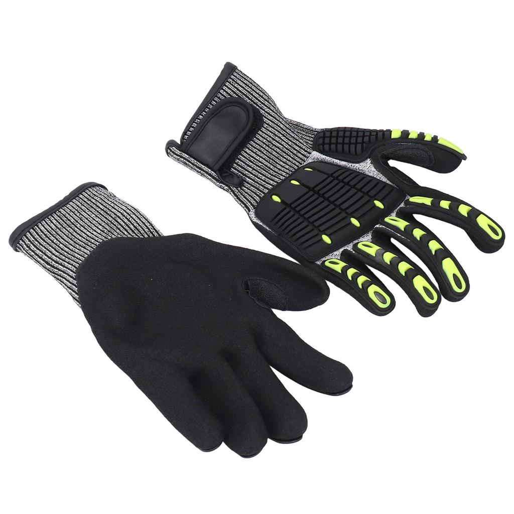 1 Pair Safety Work Gloves Impact Resistant Anti Slip Touch Screen Gloves for Gardening Mechanical Co