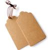 100pcs Wedding Party Kraft Paper Hang Tags Favor Punch Label Price Gift Cards
