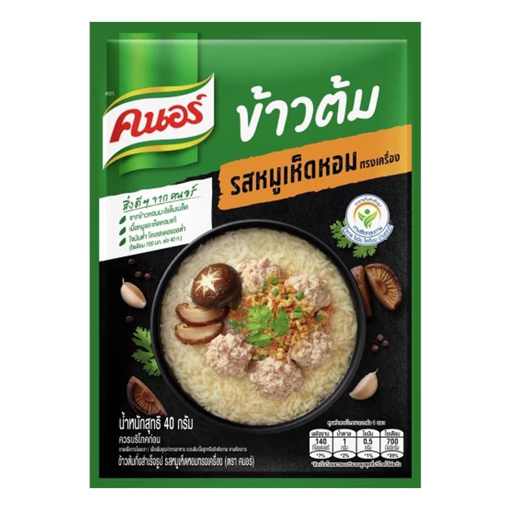 Knorr Пакетик рисового супа быстрого приготовления, каши со свининой и грибами (Шиитаке) Ароматизатор 35 г. х 4/12/24 шт.