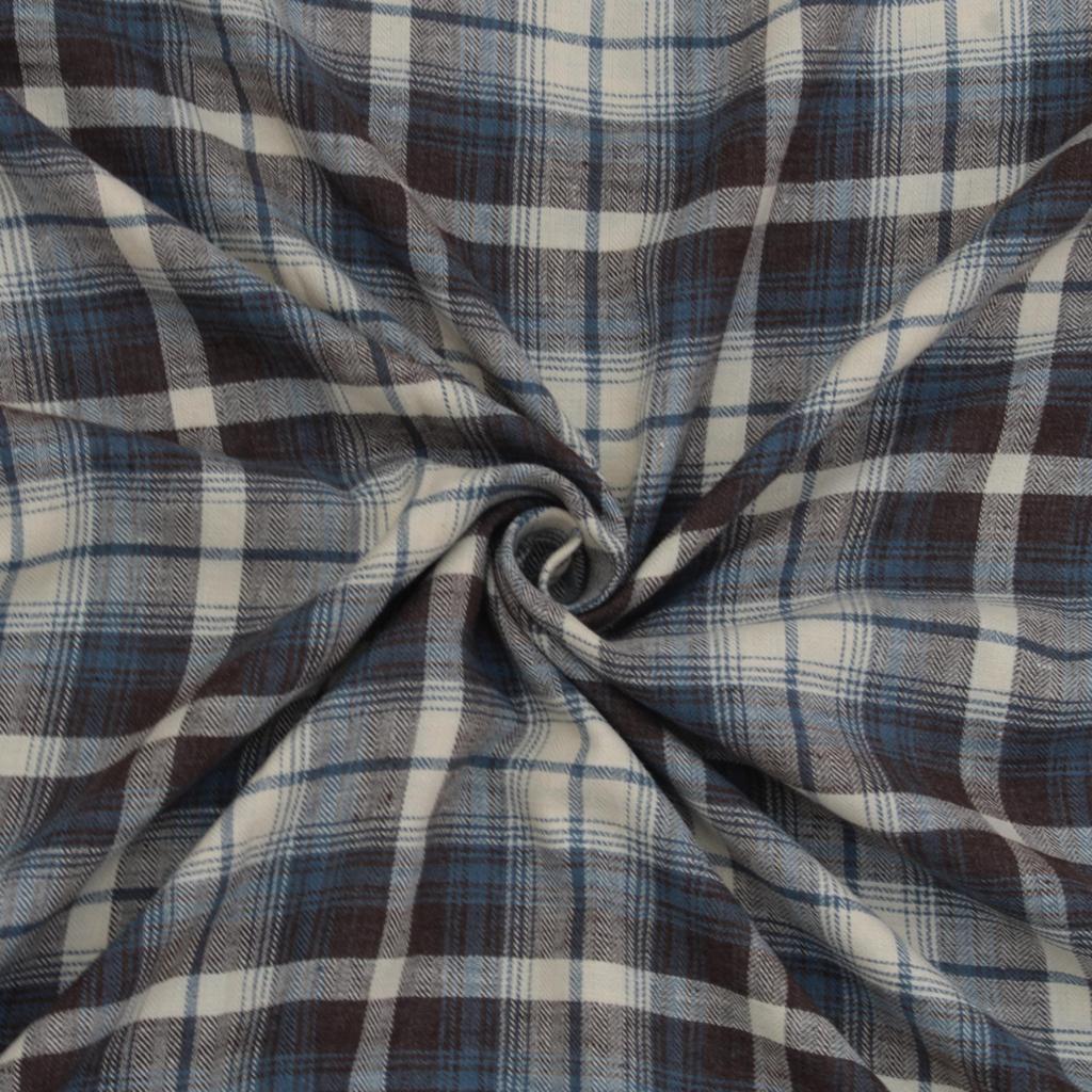 Bigreams Мужская непрошитая хлопковая клетчатая рубашка бежево-коричневого цвета длиной 1,5 метра, однотонная легкая костюмная ткань цвета хаки для брюк длиной 1,25 метра