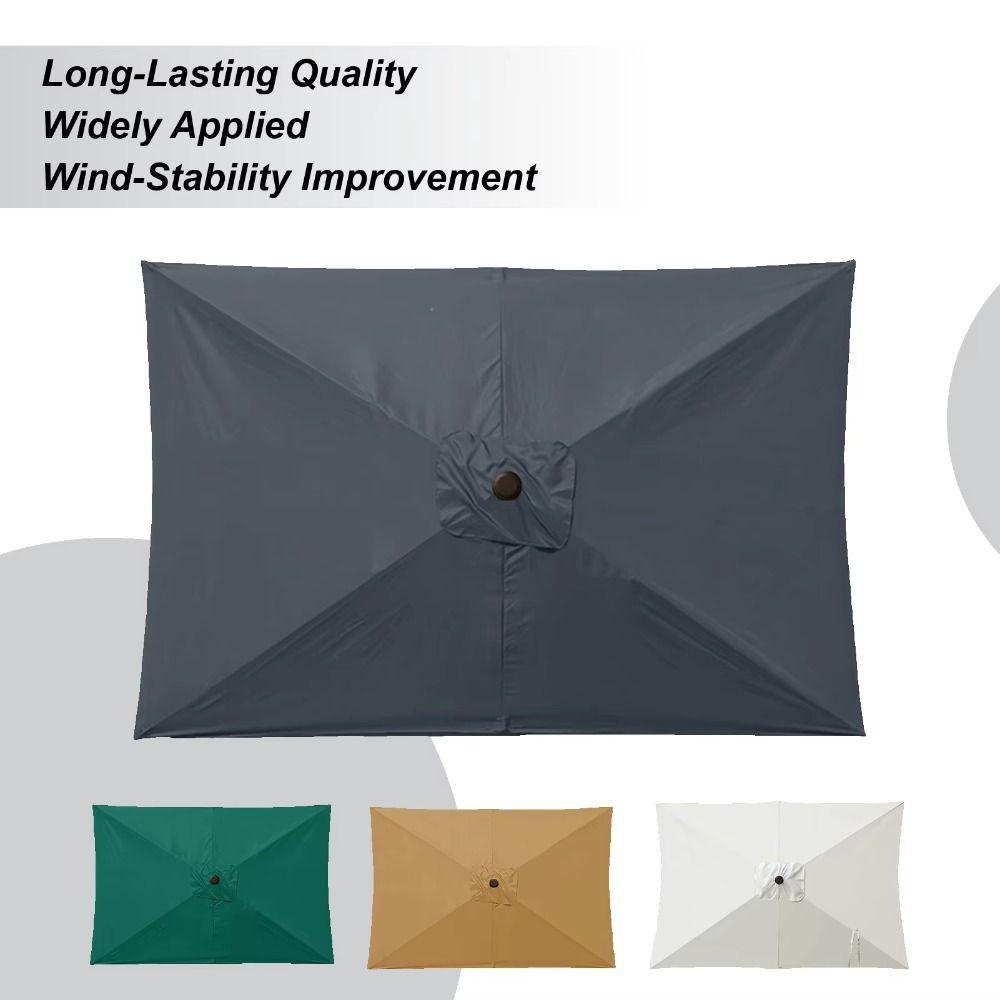 Waterproof Patio Umbrella UV Protection Sunshade Sun Shade Replacement Canopy Garden